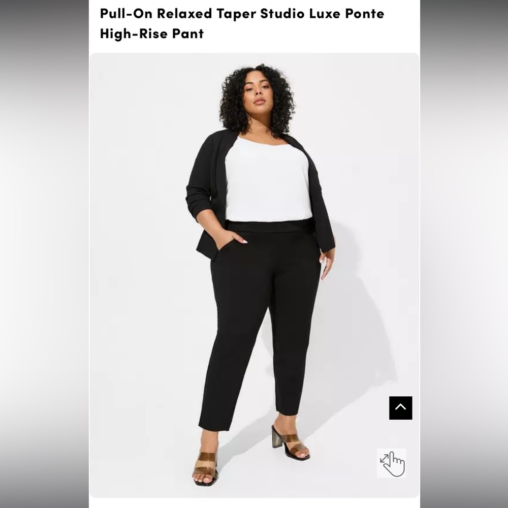 Torrid Pull-on Relaxed Taper Studio Luxe Ponte HighRise Pant, size 3x NWT